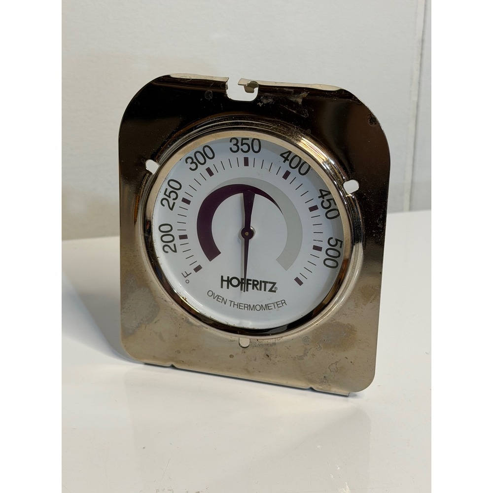 VTG Hoffritz Oven Thermometer Silver Retro Kitchen Analog Temperature Gauge - Picture 2 of 5